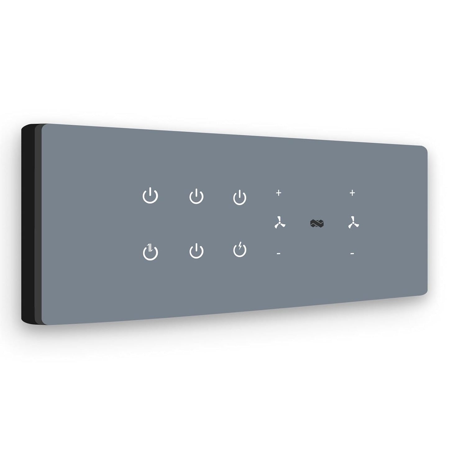 IOTICS Smart WiFi Touch Switch Board (Grey) – 6 Indoor Switches + 2 Fan Controllers | App & Remote Control | Alexa & Google Assistant Voice | Home Automation