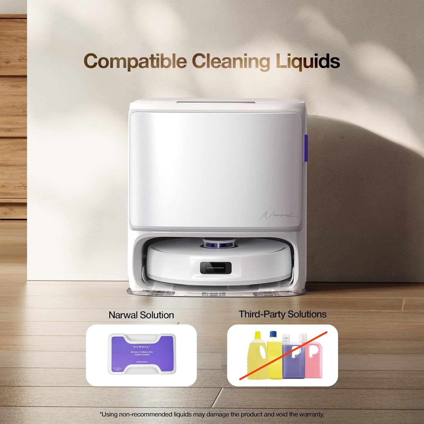 NARWAL Freo Z10 Robot Vacuum & Mop | 120-Day Auto Dust Bin, 15000Pa Suction, Smart Dirt Sensors, Self-Cleaning, Corner Mop | Alexa, Google & Siri Compatible