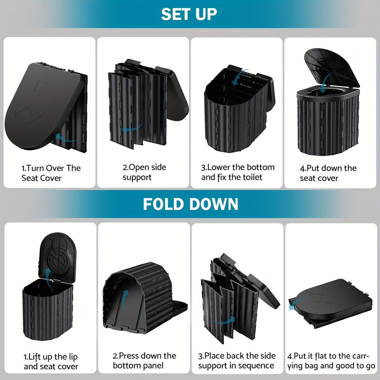 Toilet with Paper Holder with 199kg Support-2