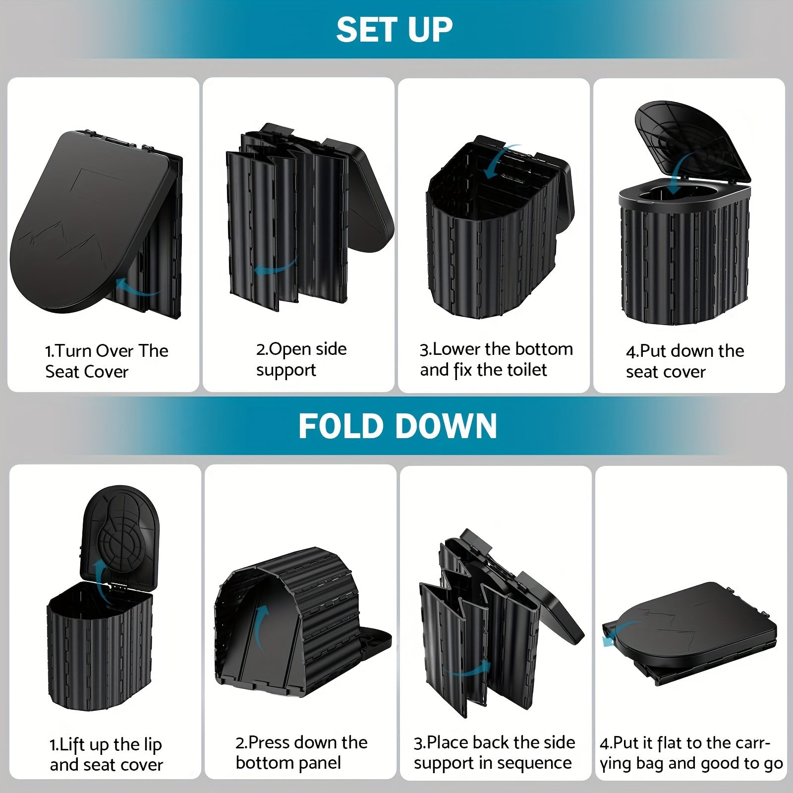 Toilet with Paper Holder with 199kg Support-2