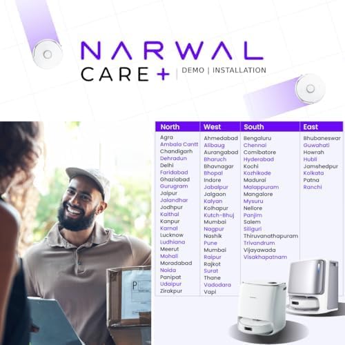 NARWAL Freo Z10 Robot Vacuum & Mop | 120-Day Auto Dust Bin, 15000Pa Suction, Smart Dirt Sensors, Self-Cleaning, Corner Mop | Alexa, Google & Siri Compatible