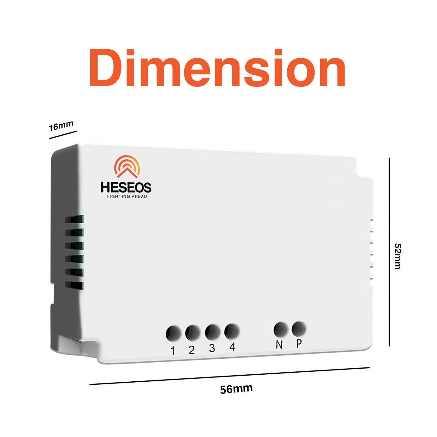 Heseos 4 Node Smart Switch Retrofit Kit with 4 Retrofit and1 Smart Plug with WiFi Communication Made in India with Voice Command, siri control, Alexa, and Google Homes (4 Node)