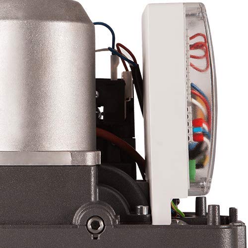 On Automation Sliding GATE Motor 230VAC Zeus KSL402A, 400kg, with 2 Remotes, 1 Pair of photocells, Universal Flashing Light,100% Italian Made