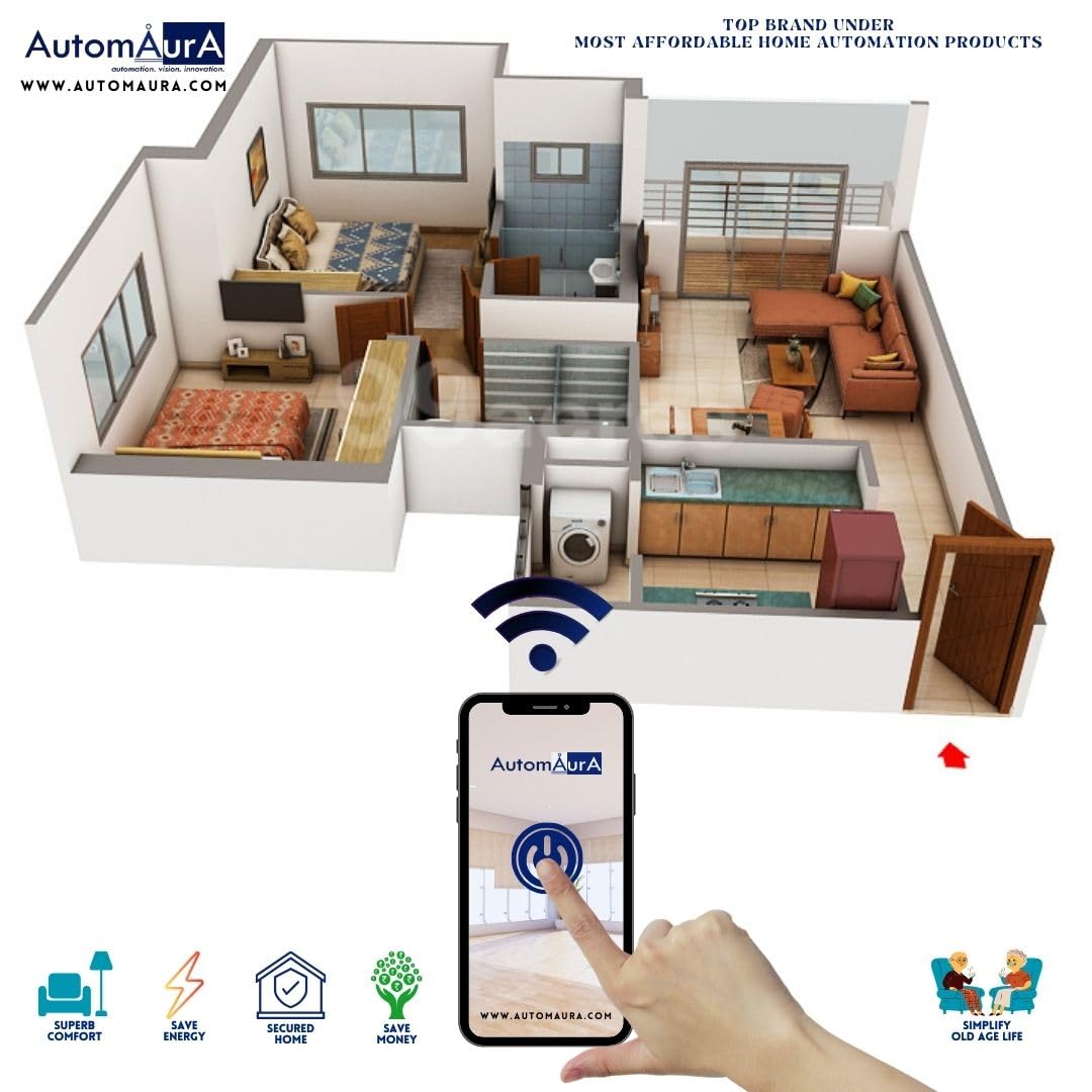 Automaura Home Automation Kit (3 BHK (Platinum Pack))