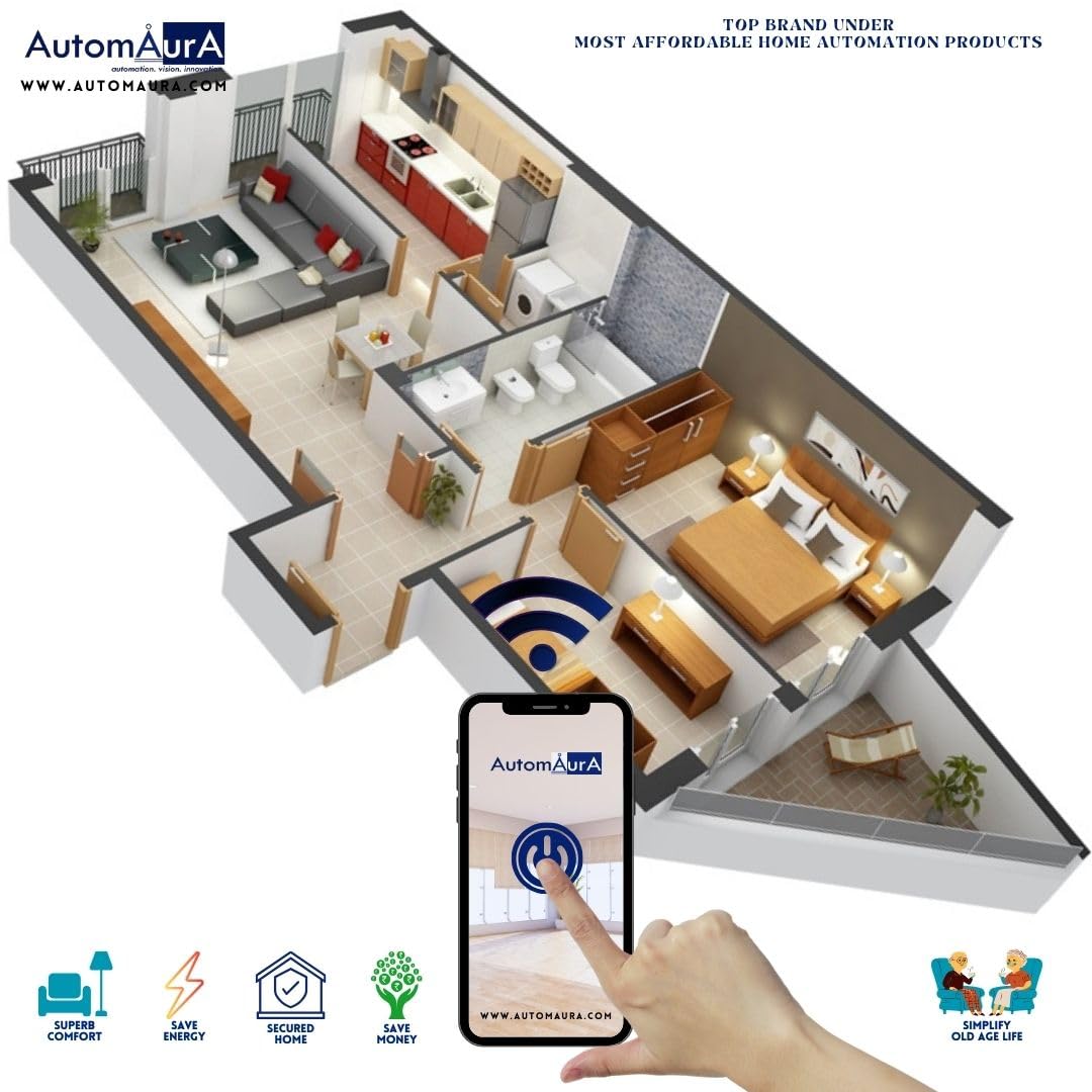 Automaura Home Automation Kit (3 BHK (Platinum Pack))