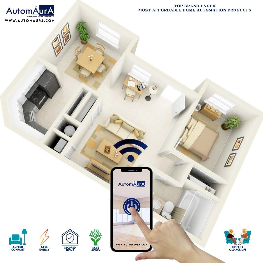 Automaura Home Automation Kit (3 BHK (Platinum Pack))