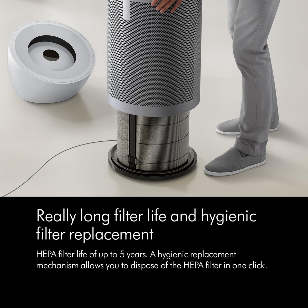 Dyson Big+Quiet Smart Air Purifier – Covers 1100 Sq. Ft | HEPA H13 Filtration | LCD Display | App Control | 2-Year Warranty