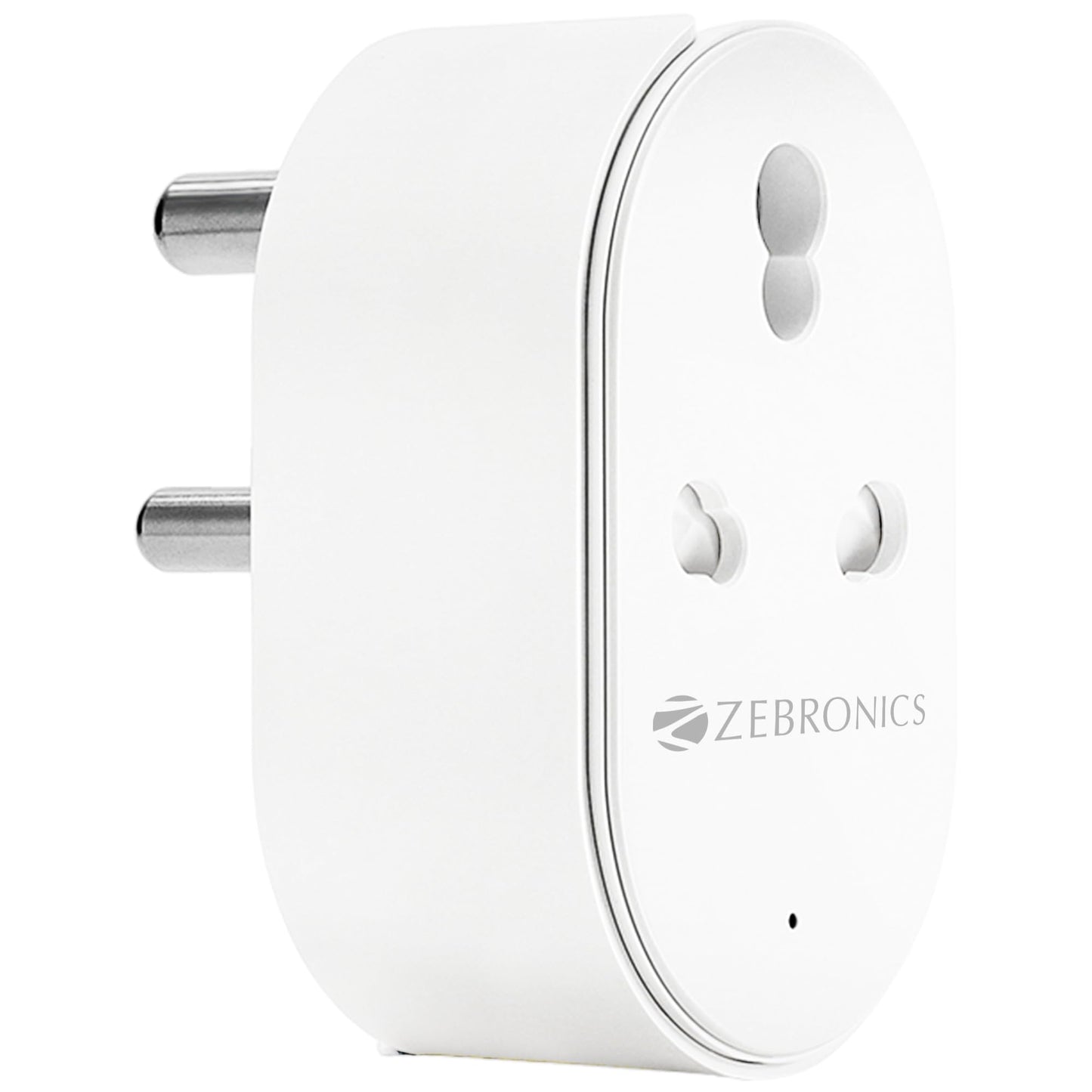 Zebronics ZEB-SP110, Smart Wi-Fi Plug Compatible with Google Assistant & Alexa, Supports Upto 10A and Comes with a Dedicated APP That Features Scheduled Control.