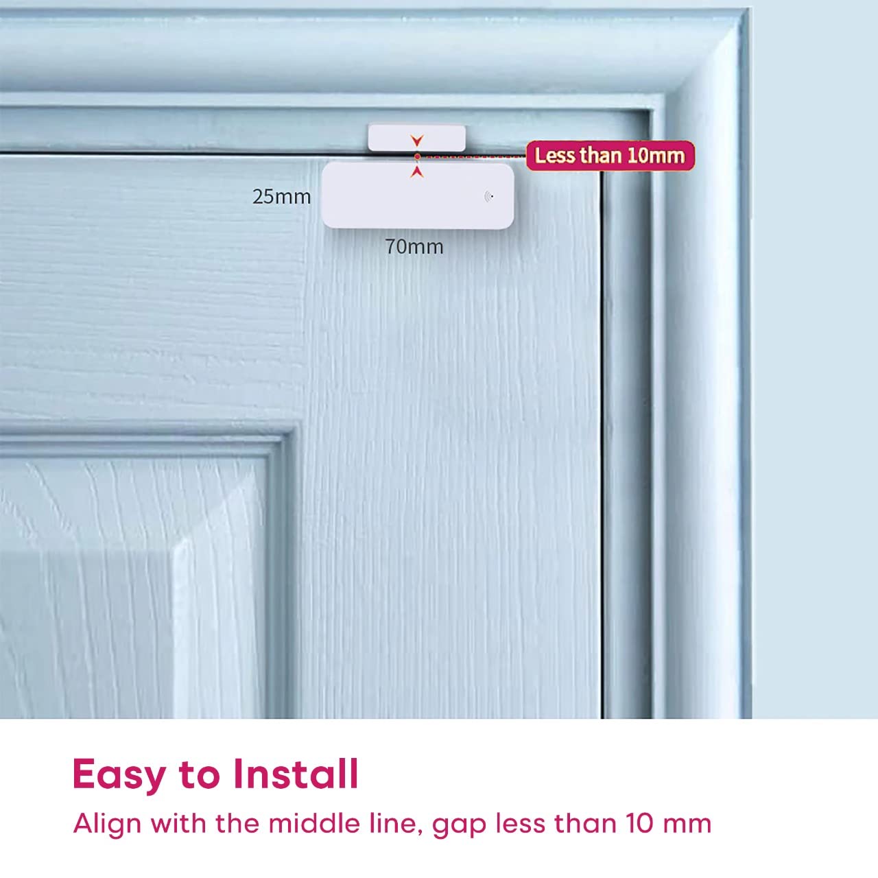 HomeMate® WiFi Smart Door/window Sensor (Pack of 1) | No Hub Required | Works with Amazon Alexa, Google Assistant and Siri