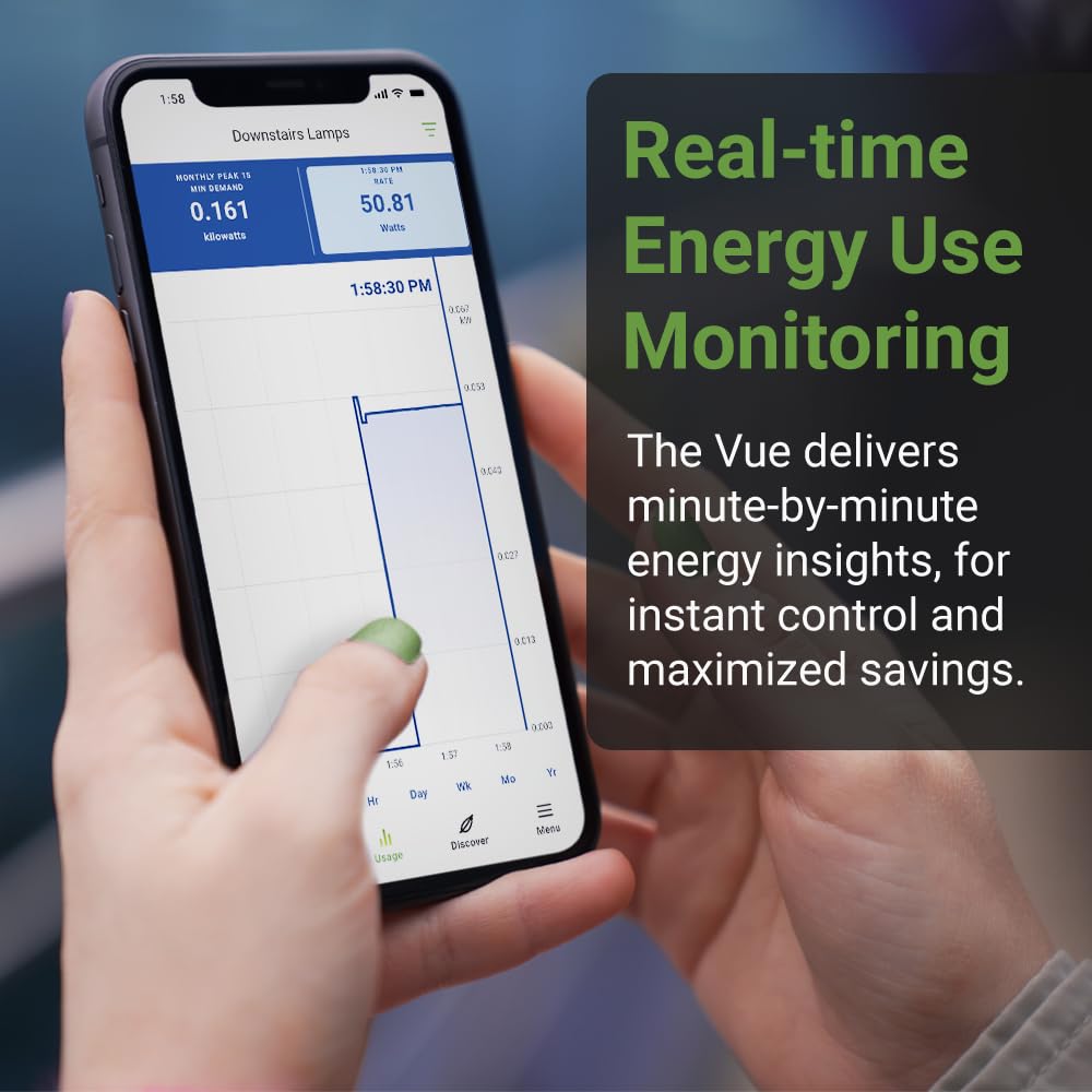Emporia Vue 3 – 3-Phase Smart Home Energy Monitor with 16 Circuit Sensors | Real-Time Power Consumption, Solar + Net Metering, Home & Building Automation Compatible