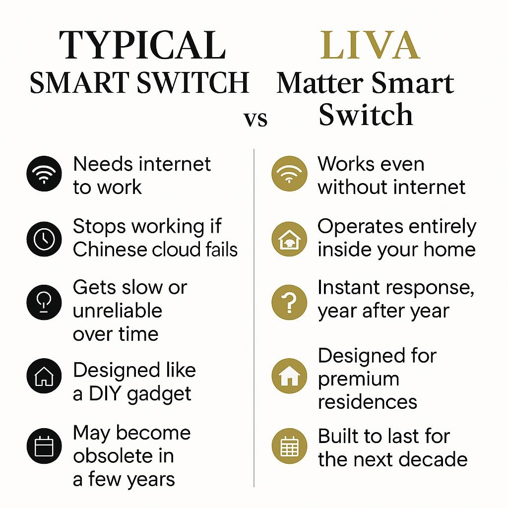 4-Switch Retrofit Module | No Internet Required | No Chinese Cloud | Alexa Voice Control, App Control, Timer Schedules, Manual Switch Support | No Rewiring Required