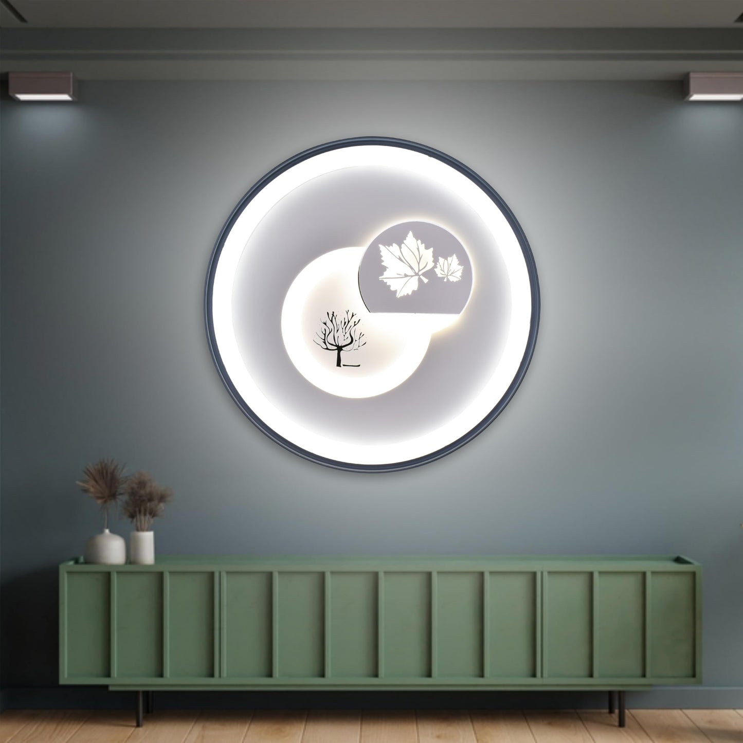 Smartway® 250 Watt Pascal Modern LED Ceiling Chandelier for Hall, Living Room, Bedroom (Google, Alexa) Smart Voice Assist App Control