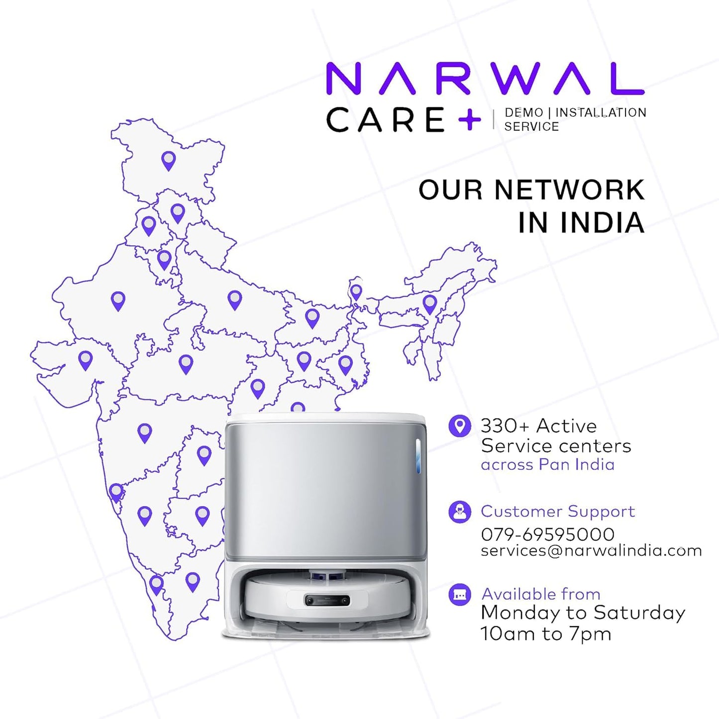 NARWAL Freo Z10 Robot Vacuum & Mop | 120-Day Auto Dust Bin, 15000Pa Suction, Smart Dirt Sensors, Self-Cleaning, Corner Mop | Alexa, Google & Siri Compatible