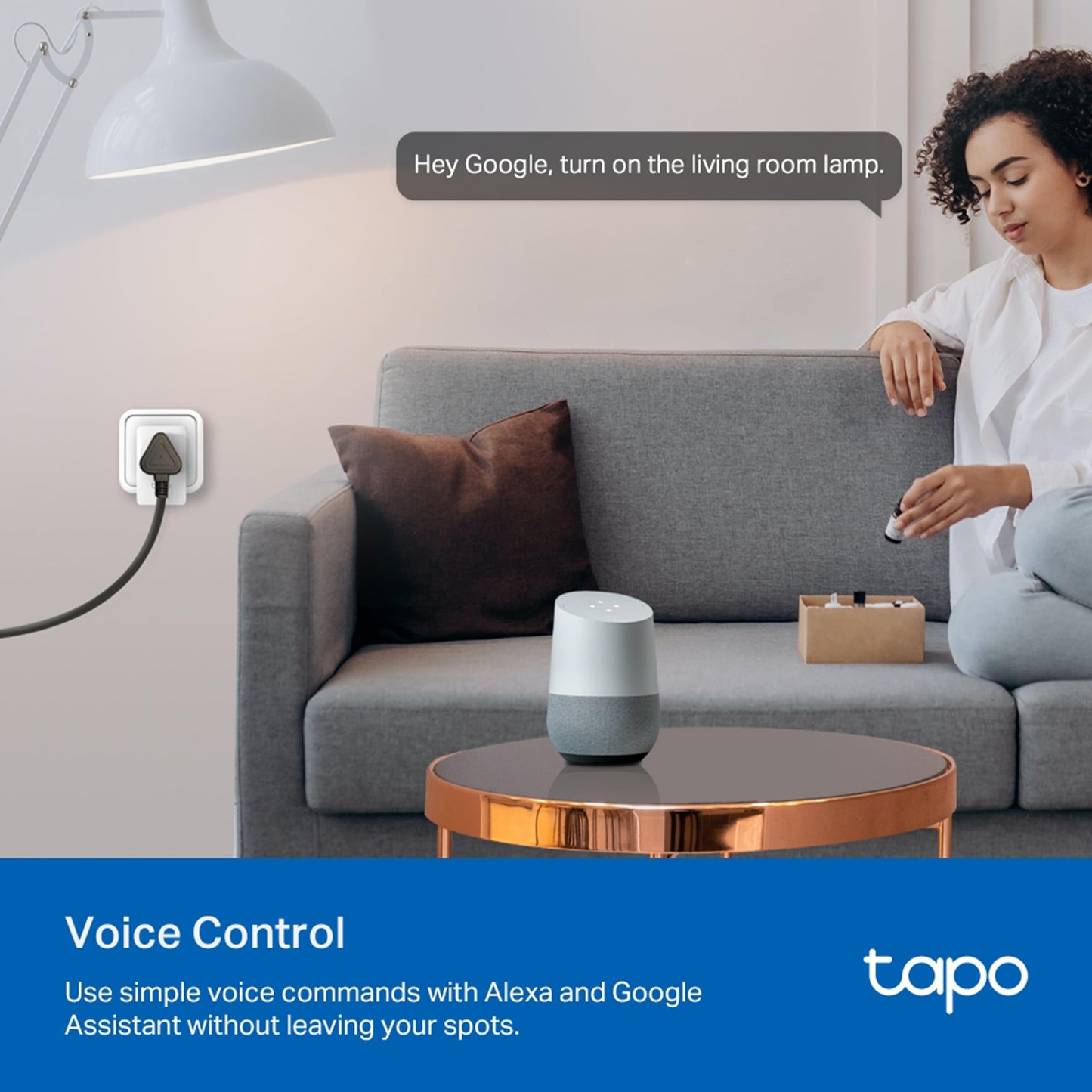 Tapo P110 16A Wi-Fi Smart Plug with Energy Monitoring | Suitable for Large Appliances like Geysers, Microwave Ovens, Air Conditioners (Works with Alexa and Google Assistant)| 4-Way Safety Protection