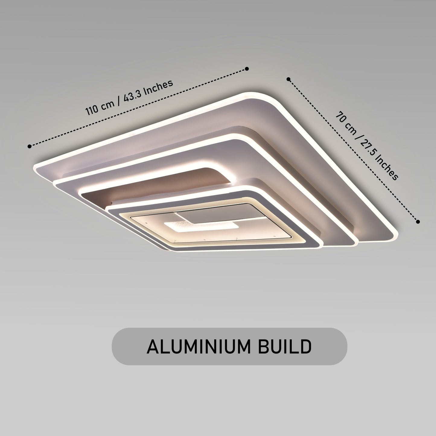 Smartway® 250 Watt Pascal Modern LED Ceiling Chandelier for Hall, Living Room, Bedroom (Google, Alexa) Smart Voice Assist App Control