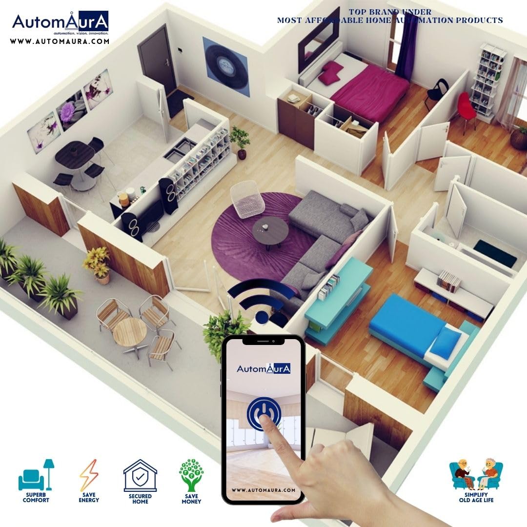 Automaura Home Automation Kit (3 BHK (Platinum Pack))