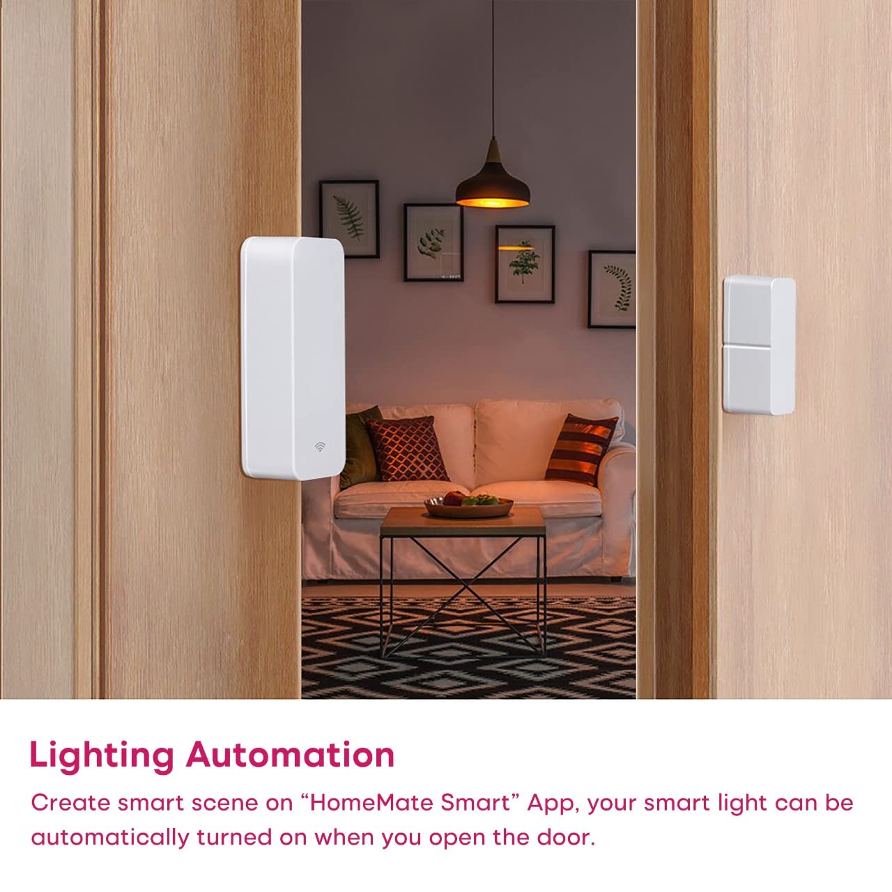 HomeMate® WiFi Smart Door/window Sensor (Pack of 1) | No Hub Required | Works with Amazon Alexa, Google Assistant and Siri