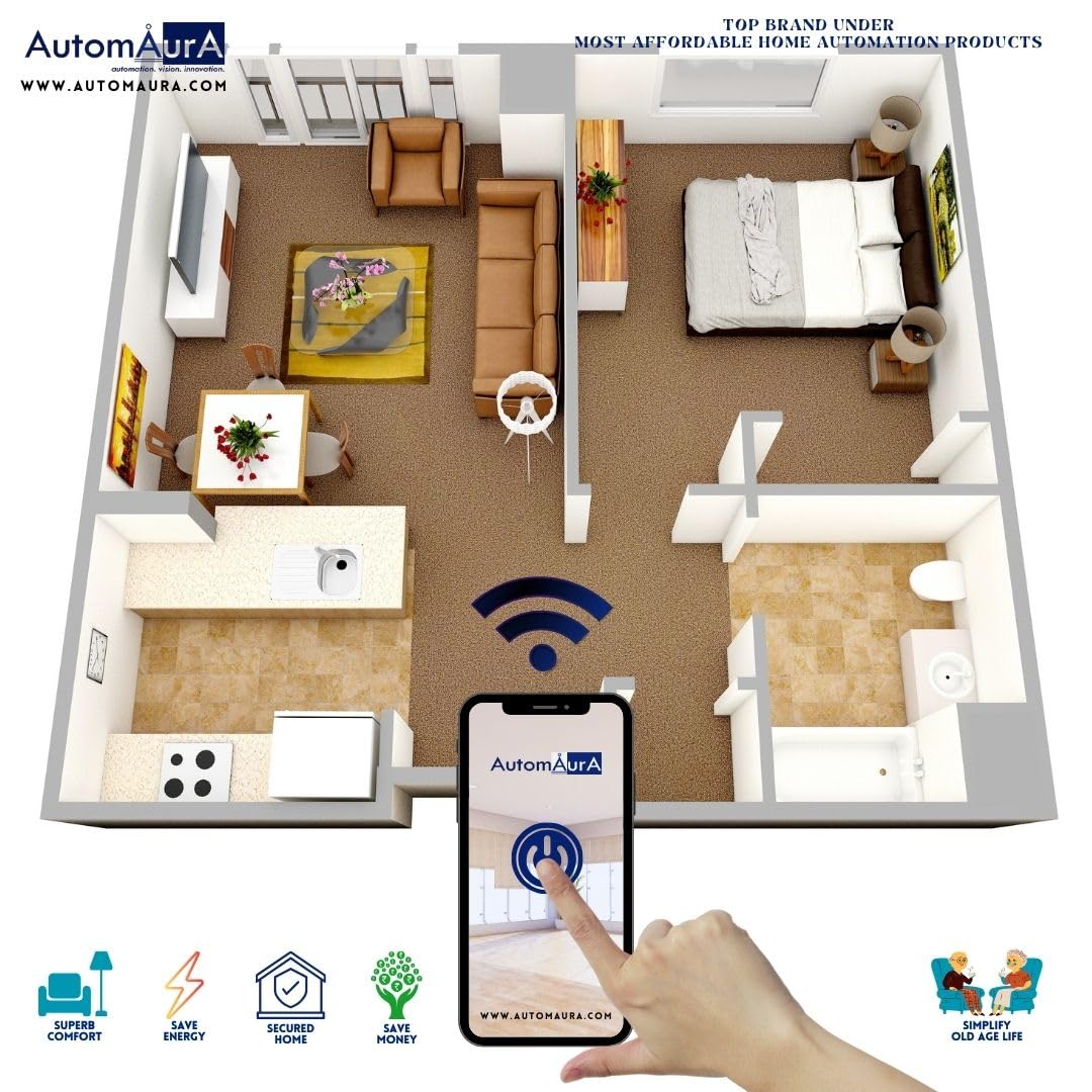 Automaura Home Automation Kit (3 BHK (Platinum Pack))