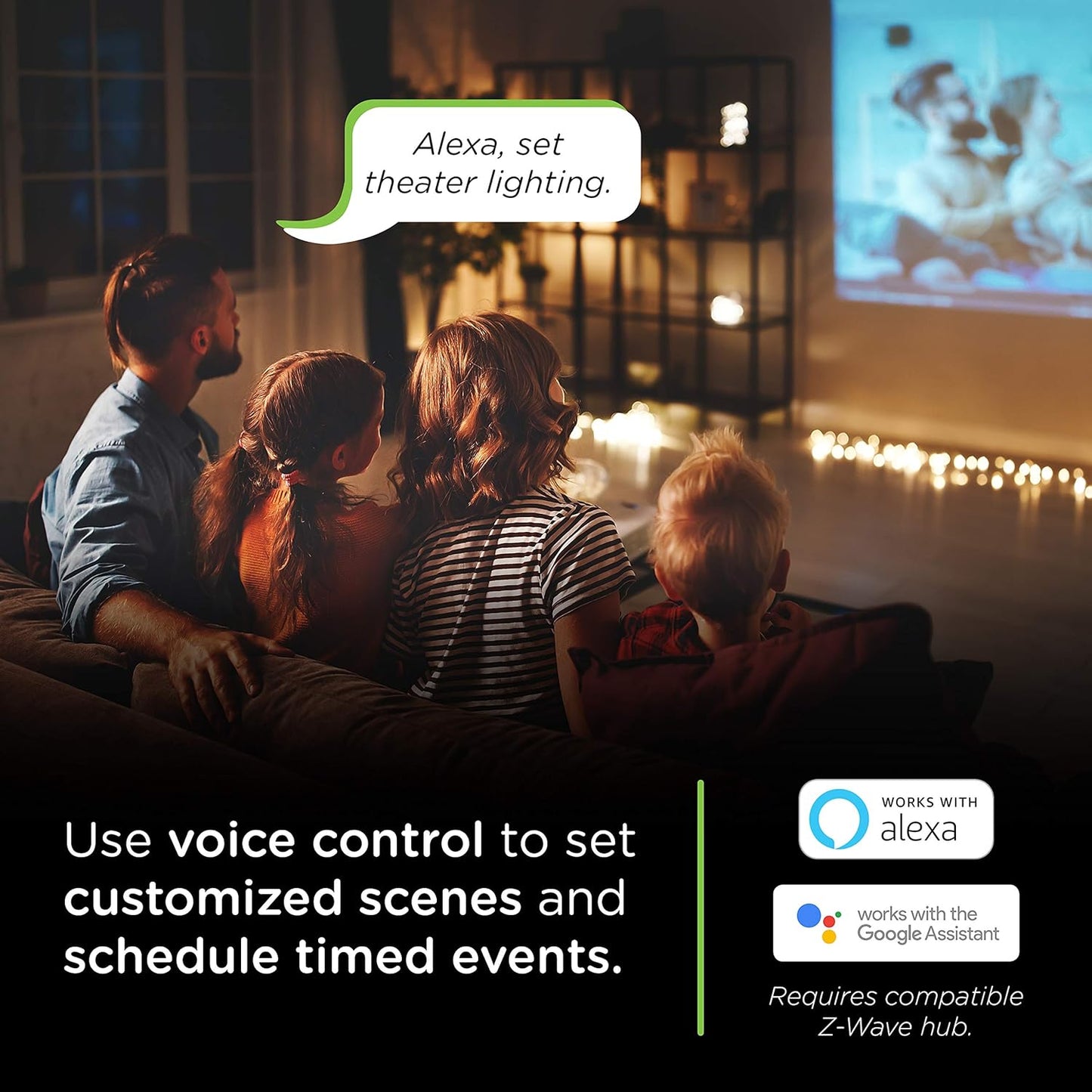 Enbrighten Z-Wave In-Wall Smart Light Switch with QuickFit and SimpleWire, Works with Google Assistant, Alexa, & SmartThings, Z-Wave Hub Required, Smart Home, 700 Series, 58433