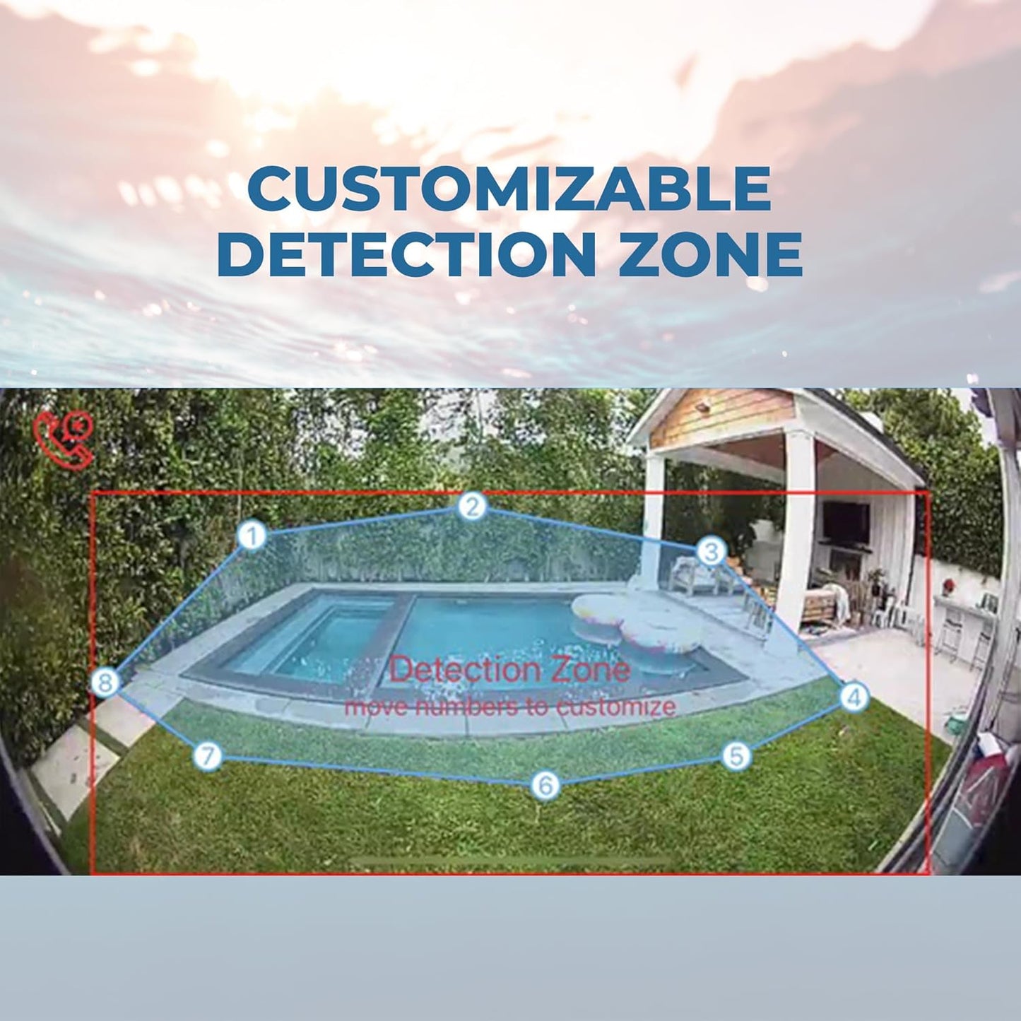 SwamCam WiFi Pool Alarm Camera – ASTM F2208 Certified Smart Pool Safety System | Real-Time Alerts, Remote Viewing, Wi-Fi Repeater – For Inground & Above Ground Pools