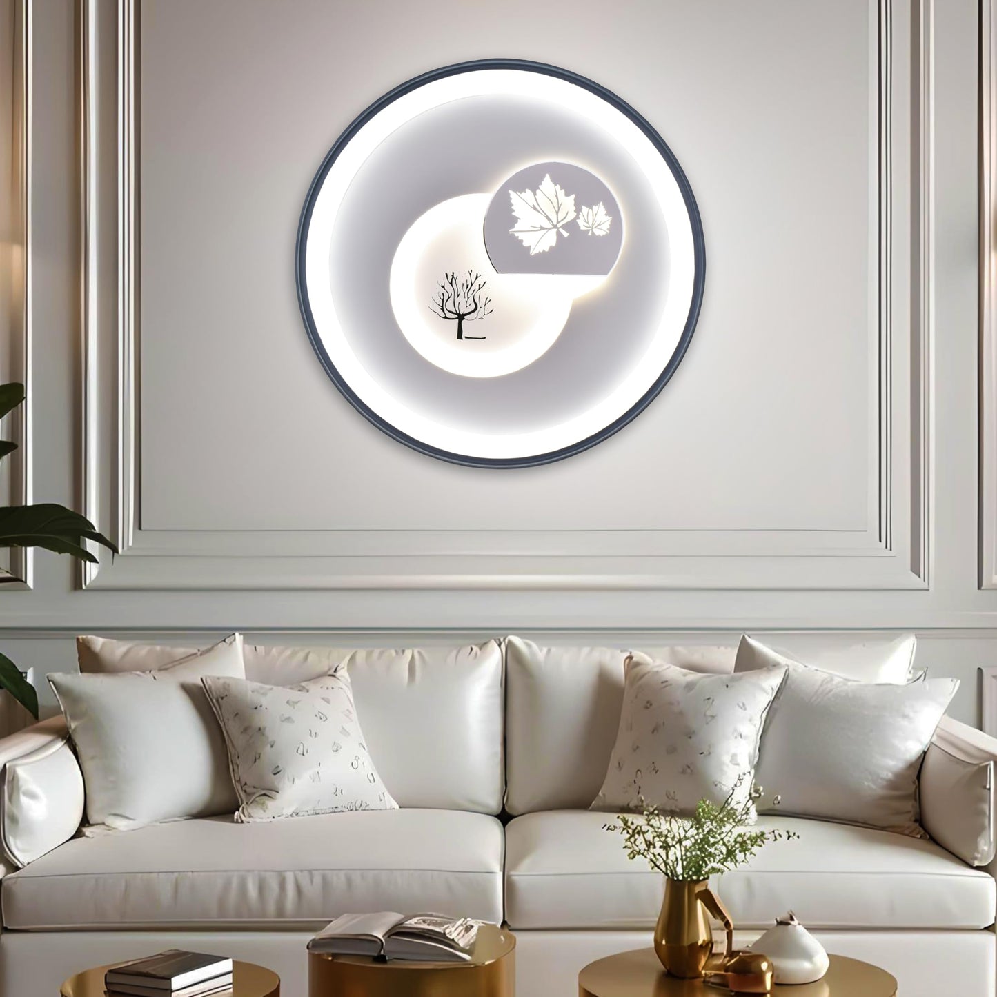 Smartway® 250 Watt Pascal Modern LED Ceiling Chandelier for Hall, Living Room, Bedroom (Google, Alexa) Smart Voice Assist App Control